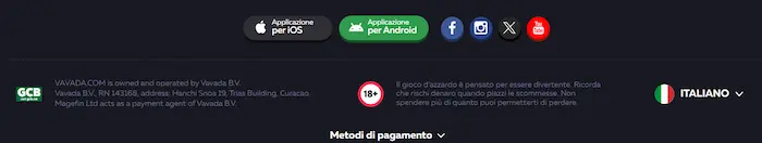 Vavada Casino Italy ver